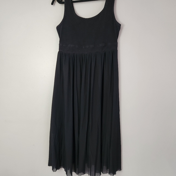 Torrid Black sleeveless tank top casual Dress Plus Size 00 sheer overlay - Picture 3 of 10